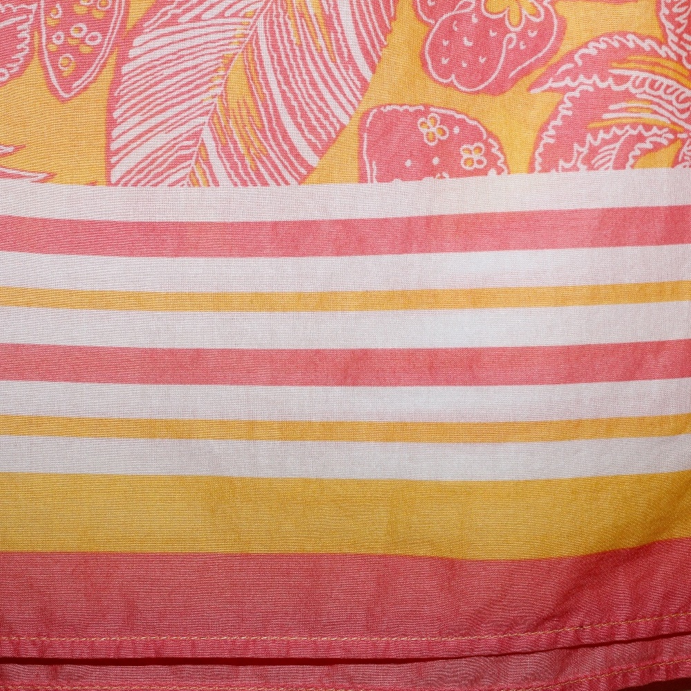 Talbots Island Pineapple Ruffle Trim Shell - Picture 15 of 16